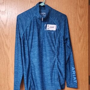 Ariat tek Blue Quarter-Zip Pullover womens xl number 5384 runs alittle smaller